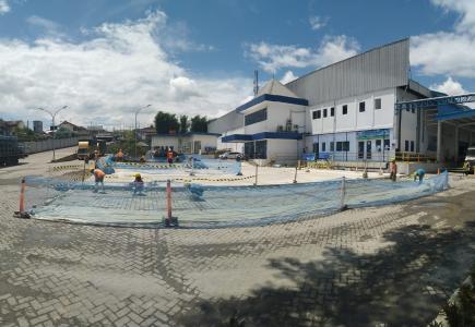 Pengecoran Jalan dan Area Parkir Plant Caringin